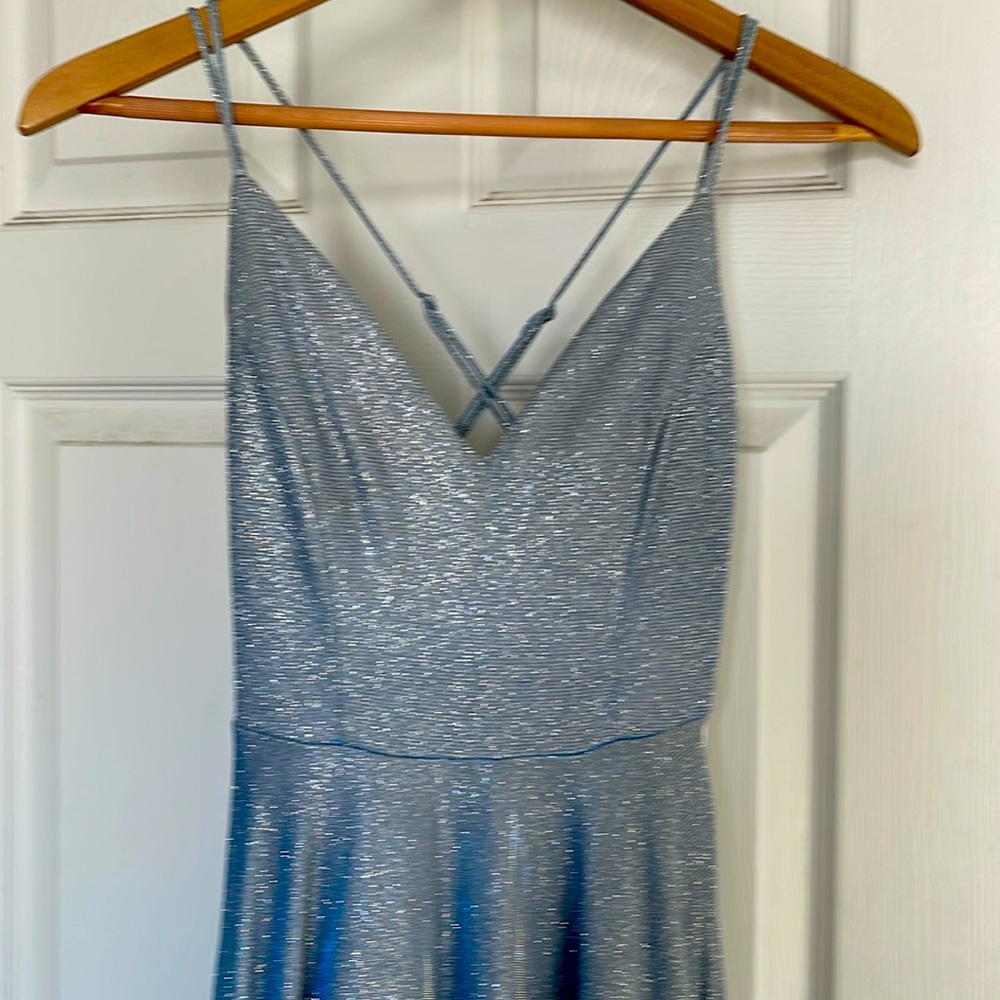 Windsor Blue/Gray full length Gown